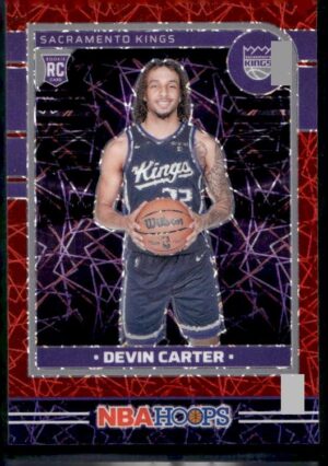 #243 Premium Prizms Lazer Red #/99 - Devin Carter