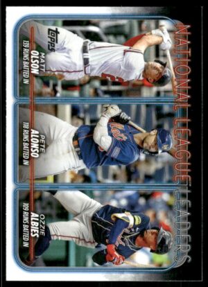 #293 Base National League Leaders Runs Batted In - Matt Olson / Pete Alonso / Ozzie Albies