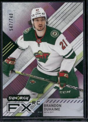 #FXR-BD Synergy FX Rookies #/749 - Brandon Duhaime