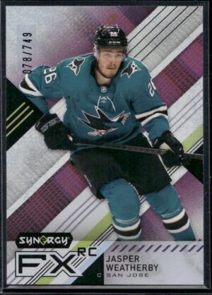 #FXR-JW Synergy FX Rookies #/749 - Jasper Weatherby