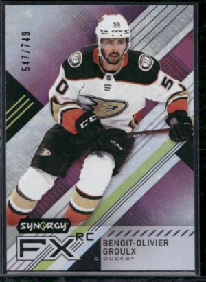 #FXR-BG Synergy FX Rookies #/749 - Benoit-Olivier Groulx