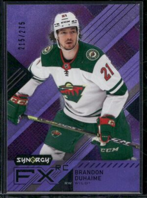 #FXR-BD Synergy FX Rookies Purple #/275 - Brandon Duhaime