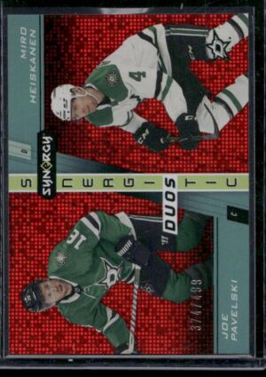 #SD-9 Synergistic Duos Stars Red #/499 - Joe Pavelski / Miro Heiskanen