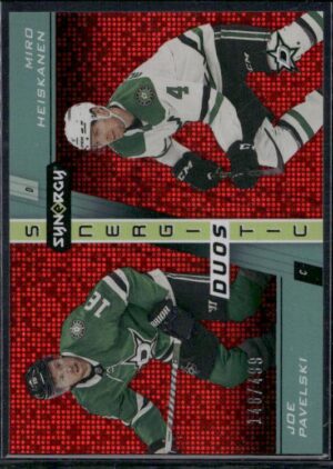#SD-9 Synergistic Duos Stars Red #/499 - Joe Pavelski / Miro Heiskanen