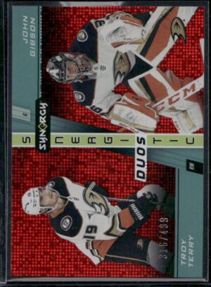 #SD-16 Synergistic Duos Stars Red #/499 - Troy Terry / John Gibson