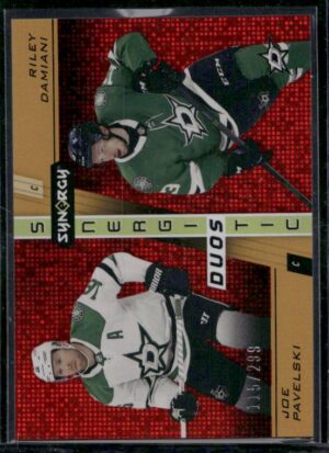 #SD-9 Synergistic Duos Stars and Rookies Red #/299 - Joe Pavelski / Riley Damiani