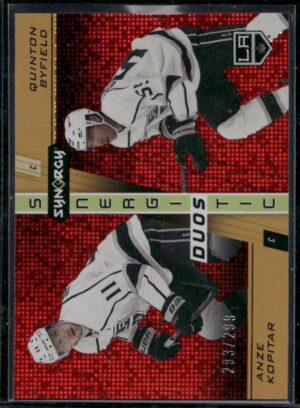 #SD-2 Synergistic Duos Stars and Rookies Red #/299 - Anze Kopitar / Quinton Byfield