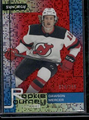 #RJ-8 Rookie Journey Away Red #/399 - Dawson Mercer