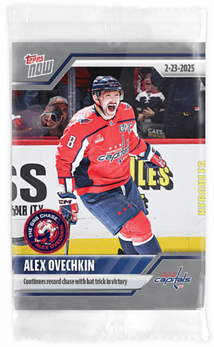 #116 Continues Record Chase with Hat Trick in Victory Sticker - Alex Ovechkin
