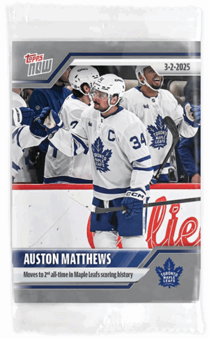 #124 Moved to 2nd All-Time in Maple Leafs Scoring History Sticker - Auston Matthews