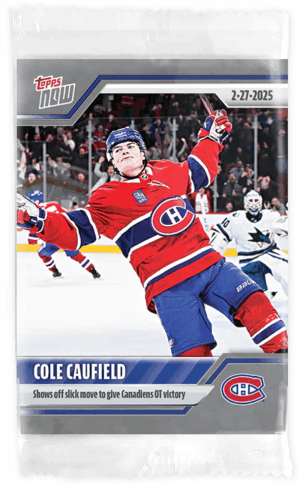 #120 Shows off Slick Move to Give Canadiens OT Victory Sticker - Cole Caufield