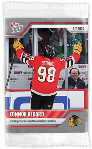 #128 Scores Spectacular Overtime Winner Vs Utah Sticker - Connor Bedard