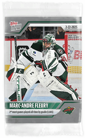 #115 2nd Most Played Games All-Time by Goalie Sticker - Marc-Andre Fleury