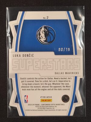 #2 Contenders Optics Superstars Die Cut Gold #/10 - Luka Doncic - Image 2