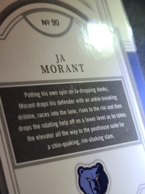 #90 National Treasures Base #/15 - Ja Morant - Image 3