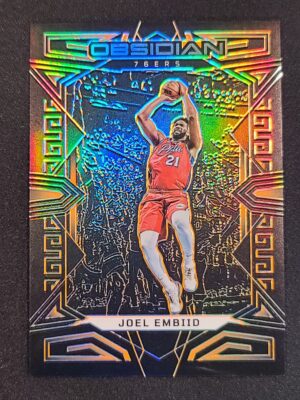 #83 Obsidian Electric Etch Orange #/50 - Joel Embiid