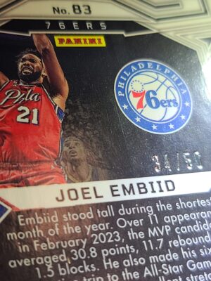 #83 Obsidian Electric Etch Orange #/50 - Joel Embiid - Image 4