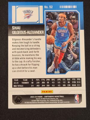 #52 Opening Night Ticket #/25 - Shai Gilgeous-Alexander - Image 2