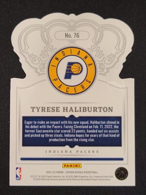 #76 Purple Crystal #/25 - Tyrese Haliburton - Image 2