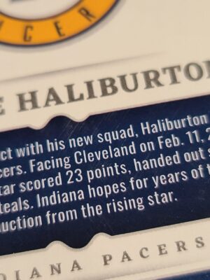 #76 Purple Crystal #/25 - Tyrese Haliburton - Image 4