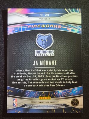 #24 Mojo Fireworks #/25 - Ja Morant - Image 2