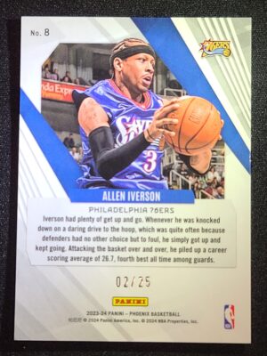 #8 International Fire and Ice #/25 - Allen Iverson - Image 2