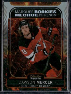 #282 Pee-Chee Platinum - Hot Magma #/499 - Dawson Mercer