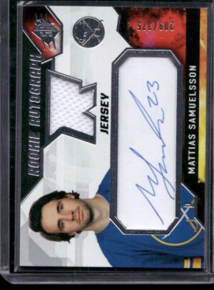 #SA Rookie Auto Jersey #/375 - Mattias Samuelsson