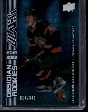 #OR-22 UD Black Obsidian Rookies #/349 - Jacob Bernard-Docker