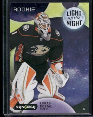 #LNR-DO Light Up the Night Rookies Neon Yellow #/699 - Lukas Dostal