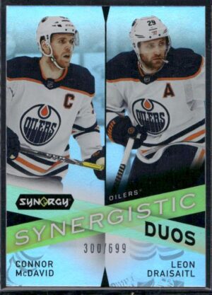 #SD-18 Synergistic Duos Star-Legend #/699 - Connor McDavid / Wayne Gretzky