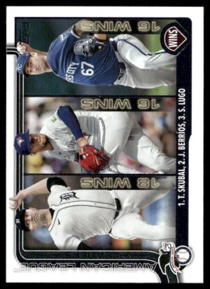 #151 Base American League Leaders Wins - Tarik Skubal / José Berríos / Seth Lugo