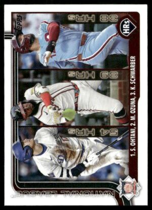 #144 Base National League Leaders HR - Shohei Ohtani / Marcell Ozuna / Kyle Schwarber