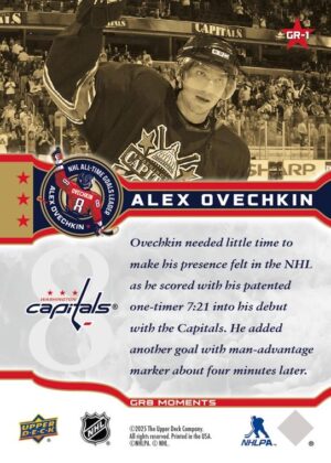 #GR-1 Oct 5 2005 Alex Ovechkin Scores Twice in Debut - Alex Ovechkin [PRE-ORDER] - Image 2