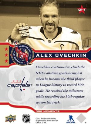 #GR-7 Dec 13 2022 Alex Ovechkin Scores 800th Goal - Alex Ovechkin [PRE-ORDER] - Image 2