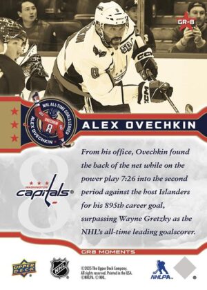 #GR-8 Apr 6 2025 Alex Ovechkin Breaks NHL Goals Record - Alex Ovechkin [PRE-ORDER] - Image 2