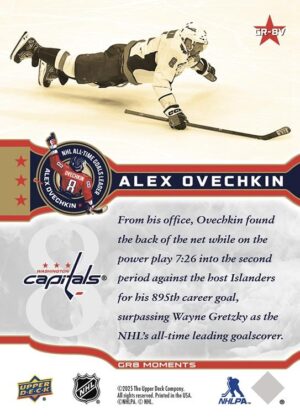 #GR-8V Apr 6 2025 Alex Ovechkin Breaks NHL Goals Record Photo Variant Achievement - Alex Ovechkin [PRE-ORDER] - Image 2
