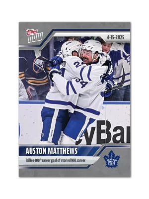 #160 Tallies 400th career goal of storied NHL career Sticker - Auston Matthews