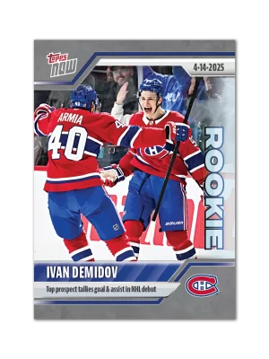 #159 Top prospect tallies goal & assist in NHL debut Sticker - Ivan Demidov